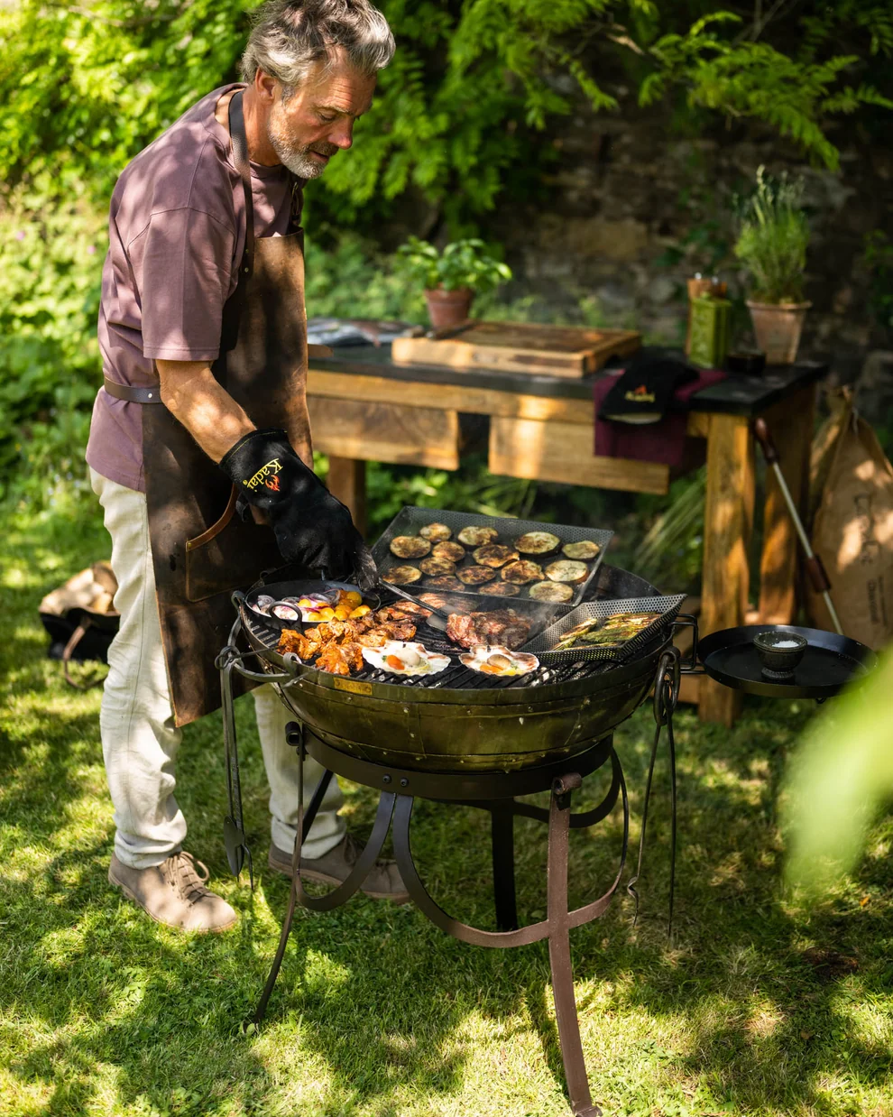 Kadai - Recycled BBQ Fire Pit 70cm £339 - Image 3